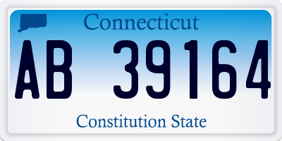 CT license plate AB39164