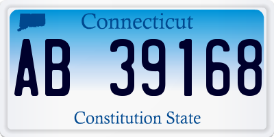 CT license plate AB39168