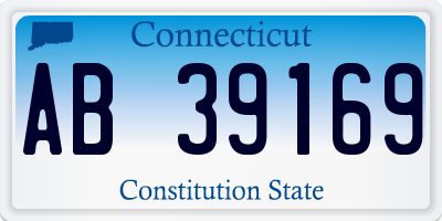 CT license plate AB39169