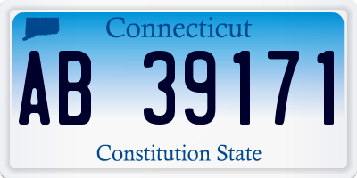CT license plate AB39171