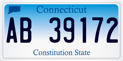 CT license plate AB39172