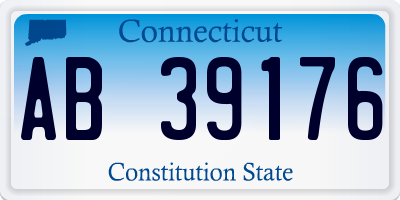 CT license plate AB39176