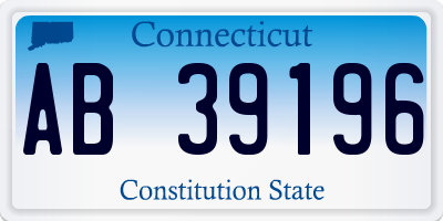 CT license plate AB39196