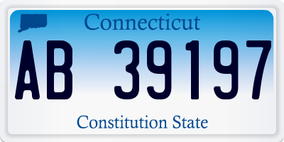 CT license plate AB39197