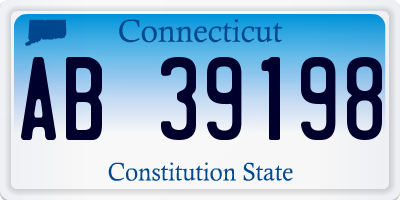 CT license plate AB39198