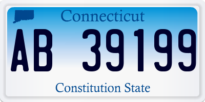 CT license plate AB39199