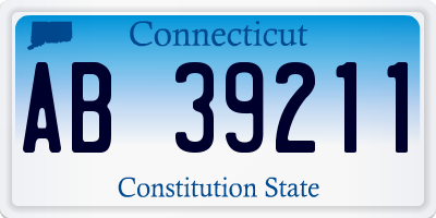 CT license plate AB39211