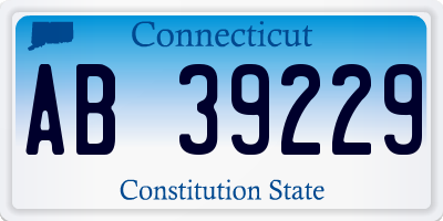 CT license plate AB39229