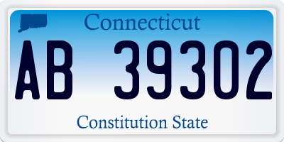 CT license plate AB39302