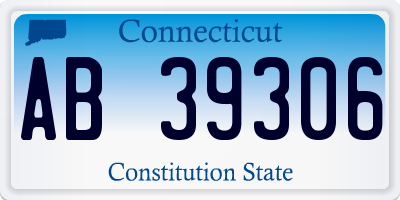 CT license plate AB39306