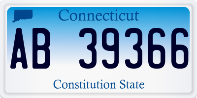 CT license plate AB39366