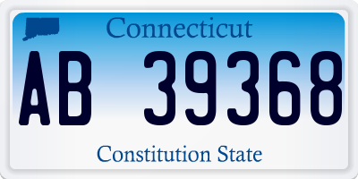 CT license plate AB39368