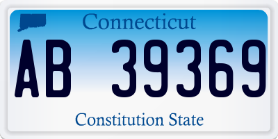 CT license plate AB39369