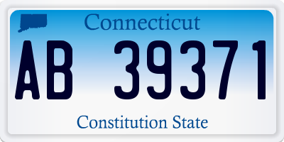 CT license plate AB39371