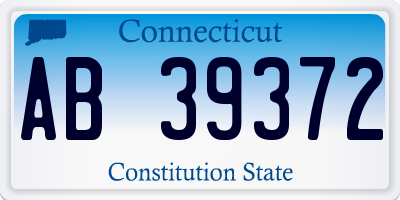 CT license plate AB39372