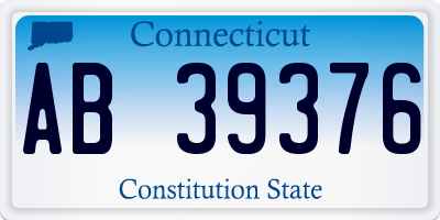 CT license plate AB39376