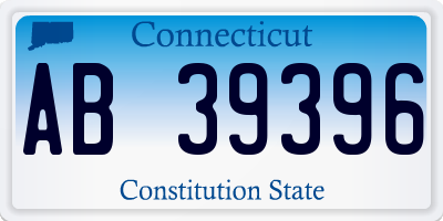 CT license plate AB39396