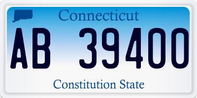 CT license plate AB39400