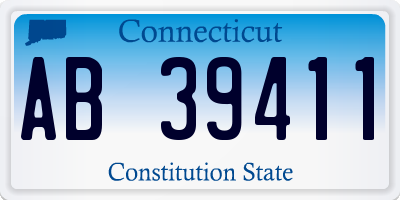 CT license plate AB39411