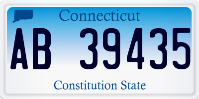 CT license plate AB39435