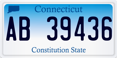 CT license plate AB39436