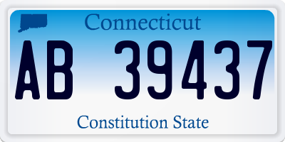 CT license plate AB39437