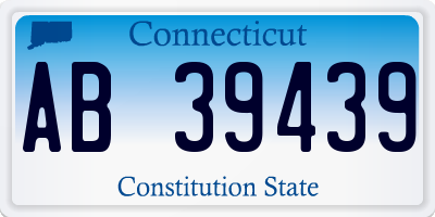 CT license plate AB39439