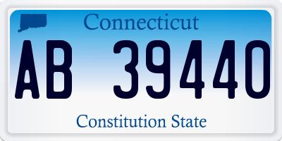 CT license plate AB39440