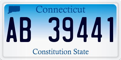 CT license plate AB39441