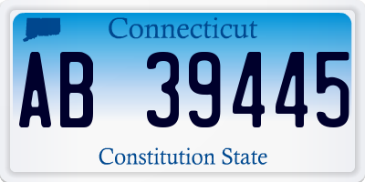 CT license plate AB39445