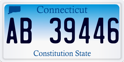 CT license plate AB39446