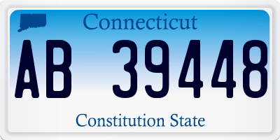 CT license plate AB39448