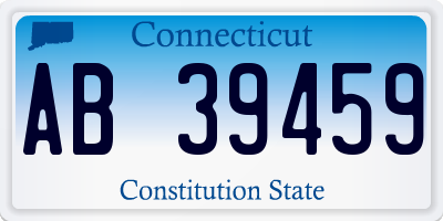 CT license plate AB39459