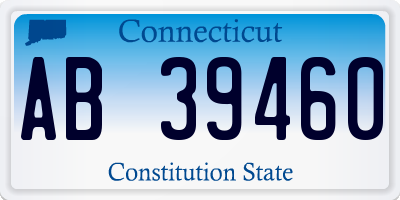 CT license plate AB39460