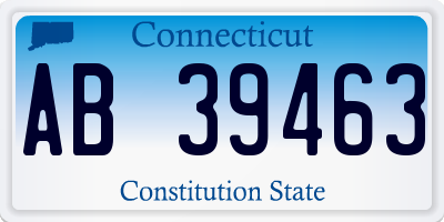 CT license plate AB39463