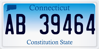 CT license plate AB39464