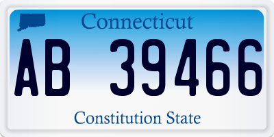 CT license plate AB39466