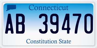 CT license plate AB39470