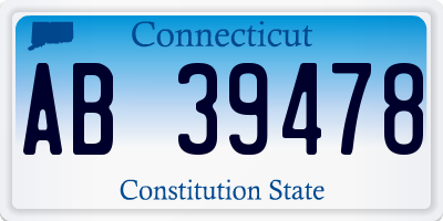 CT license plate AB39478