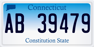 CT license plate AB39479