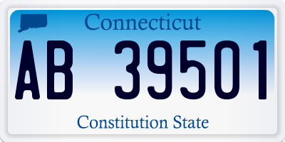 CT license plate AB39501