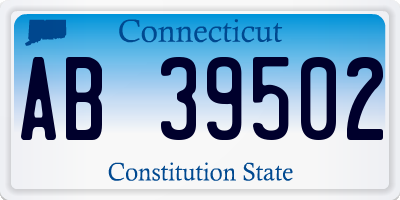 CT license plate AB39502