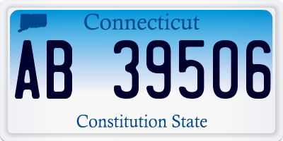 CT license plate AB39506