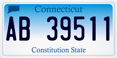 CT license plate AB39511