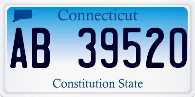 CT license plate AB39520