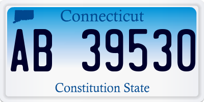 CT license plate AB39530