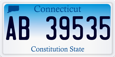 CT license plate AB39535