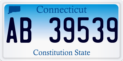 CT license plate AB39539