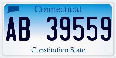 CT license plate AB39559