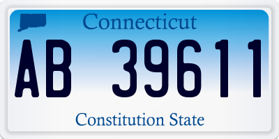 CT license plate AB39611